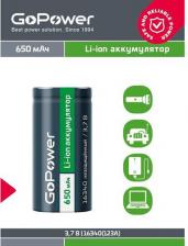 Элемент питания GoPower Аккумулятор Li-ion 16340 3,7В 650мАч без защиты