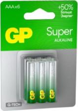 Элемент питания GP 24AA21-2CRSBC6 36/720 Super Alkaline G-Tech (6 шт. в уп-ке)