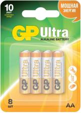 Элемент питания GP AAA Батарейка Ultra 24AU-2CR8, 8 шт
