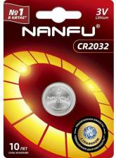 Элемент питания GP Батарейки Nanfu Батарейка щелочная 2032 1шт