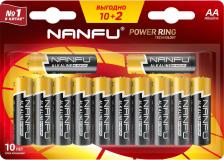 Элемент питания Nanfu Батарейка AA 10+2 шт