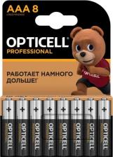 Элемент питания Opticell AAA Батарейка Professional AAA, 8 шт