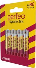 Элемент питания Perfeo Батарейка R6/4BL Dynamic Zinc, 120шт