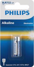 Элемент питания Philips 8LR732/51 Батарейки 8LR732/51 алкалиновые 12v 1 шт. MN27-1BL, цена за 1 шт