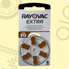 Элемент питания Rayovac Слуховая батарейка 312 1.45V Extra BL6, 6шт