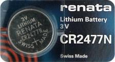 Элемент питания Renata Батарейка CR2477N - (1 штука)