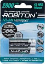 Элемент питания Robiton Аккумулятор AA 2600 mAh R2U (уп 2 шт)