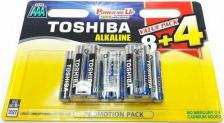Элемент питания Toshiba Батарейка LR03 Alkaline AAA 12BL 12 шт