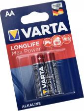 Элемент питания Varta Батарейка LONGLIFE MAX POWER LR6 AA BL2 Alkaline 1.5V