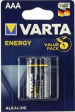 Элемент питания Varta Батарейка щелочная LR03 (AAA) Energy 1.5В блистер 2шт (4103 213 412)