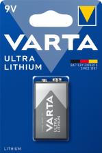 Элемент питания Varta Батарейка Ultra Lithium 6LR6 9V, 1шт