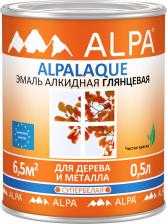 Эмаль Alpa Эмаль алкидная для дерева и металла супербелая laque 2.5 л супербелая Standart