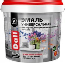 Эмаль Dali Эмаль универсальная акриловая полуматовая (0,9кг) коричневый RAL 8017