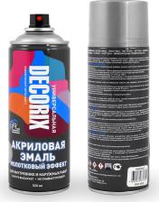 Эмаль Decorix Аэрозольная эмаль молотковый эффект глянцевая, акриловая, темно-серый, 520 мл