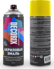 Эмаль Decorix Decorix Аэрозольная эмаль универсальная акриловая, желто-золотой, 520 мл