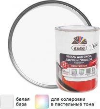 Эмаль Dufa Эмаль для окон и дверей глянцевая сверхпрочная база А 0.9 кг