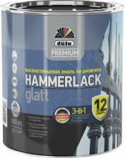 Эмаль Dufa "Premium" Эмаль HAMMERLACK на ржавчину гладкая серебристый RAL-9006 500мл МП00-010411