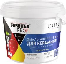 Эмаль Farbitex Эмаль акриловая сверхпрочная для плитки керамической, пвх, пластика, стекла 4300014358 Белый 0,9 кг