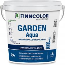 Эмаль Finncolor Эмаль для внутренних работ акриловая Garden Aqua основа C бесцветная полуматовая 0,9 л