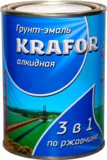 Эмаль Krafor Алкидная грунт-эмаль по ржавчине 26687