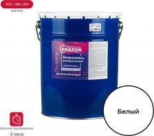 Эмаль Krafor Нитроэмаль НЦ-132 быстросохнущая, глянцевая, 17 кг, белая