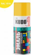 Эмаль Kudo Эмаль универсальная аэрозольная KUDO KU 1013 желтая 520 мл