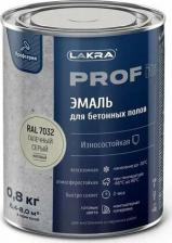 Эмаль Лакра Эмаль для бетонных полов быстросохнущая PROF IT Галечный серый, RAL 7032 0,8 кг