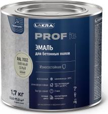 Эмаль Лакра Эмаль для бетонных полов износостойкая быстросохнущая Prof It 1.7 кг RAL 7032 галечный серый