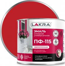 Эмаль Лакра Эмаль ПФ-115 алкидная красный 2 кг