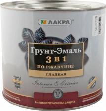 Эмаль Лакра Грунт-эмаль 3 в 1 1,7 кг, черный