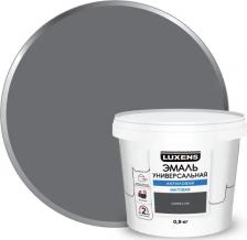 Эмаль Luxens Эмаль акриловая универсальная цвет серый матовый 0.9 кг