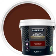 Эмаль Luxens Эмаль для пола полуглянцевая 0.9 кг цвет красное дерево
