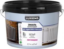 Эмаль Luxens Эмаль для радиатора полуглянцевая цвет белый база A 2.7 кг