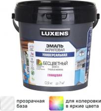 Эмаль Luxens Эмаль универсальная цвет прозрачный глянцевая база С 0.9 кг