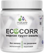 Эмаль Malare Грунт-эмаль 3 в 1 EcoCorr представляет собой водную краску на основе модифицированного акрила с высоким содержанием антикоррозионных пигментов и 4610362816230