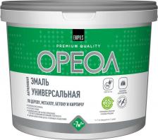 Эмаль Ореол Применяется для окрашивания деревянных, металлических, минеральных поверхностей снаружи и внутри помещений, кроме пола, также возможно нанесение 4605365092958