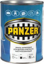 Эмаль Panzer Эмаль акриловая, полуглянцевая, 0,9 кг, зеленая