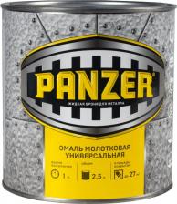 Эмаль Panzer Эмаль универсальная, молотковая, 2,5 л, серебристая