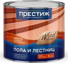 Эмаль Престиж Эмаль для пола и лестниц, алкидно-уретановая, глянцевая, 1,9 кг, красно-коричневая