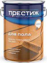 Эмаль Престиж Эмаль ПФ-266 для пола, алкидная, глянцевая, 6 кг, желто-коричневая