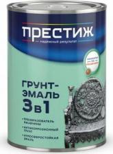 Эмаль Престиж Грунт-эмаль по ржавчине 3 в 1, полуглянцевая, 0,9 кг, желтая
