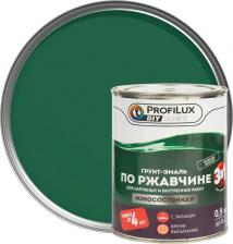 Эмаль ProfiLux Грунт-эмаль по ржавчине 3 в 1 гладкая цвет зелёный 0.9 кг