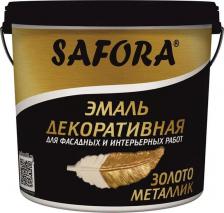 Эмаль Safora Декоративная эмаль золото маталлик 800г