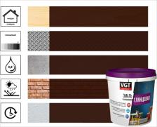 Эмаль VGT Эмаль ВД-АК-1179 универсальная глянцевая темно-коричневая RAL 8017 1 кг