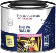 Эмаль Ярославские краски Нитроэмаль быстросохнущая по дереву и металлу НЦ-132 (1,7кг) белый