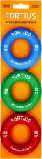 Эспандер Fortius Набор кистевых эспандеров, 3 шт. (10,20,30 кг), (подложка)