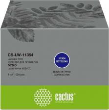Этикетки Cactus Этикетки CS-LW-11354 сег.:57x32мм черный белый 1000шт/рул Dymo Label Writer 450/4XL