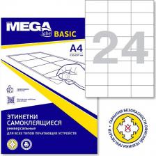 Этикетки ProMega Этикетки самоклеящиеся Office Label 70x37 мм 24 штуки на листе белые