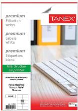 Этикетки Tanex Этикетка самоклеящаяся 105 х 57 мм, 10 этикеток, белая, 70 г/м2, 50 листов