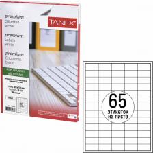 Этикетки Tanex Этикетка самоклеящаяся TW-2165 70g/m2 38.1x21.2mm 100 листов 114549